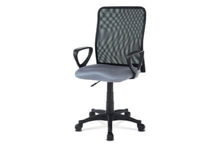 Autronic Kancelárska stolička Kancelářská židle, látka MESH šedá / černá, plyn.píst (KA-B047 GREY)
